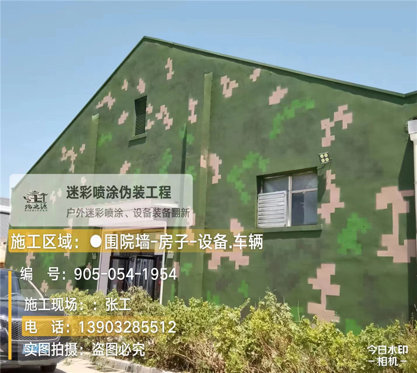 船营外墙数码迷彩漆施工报价清单（100㎡标准墙面测算）